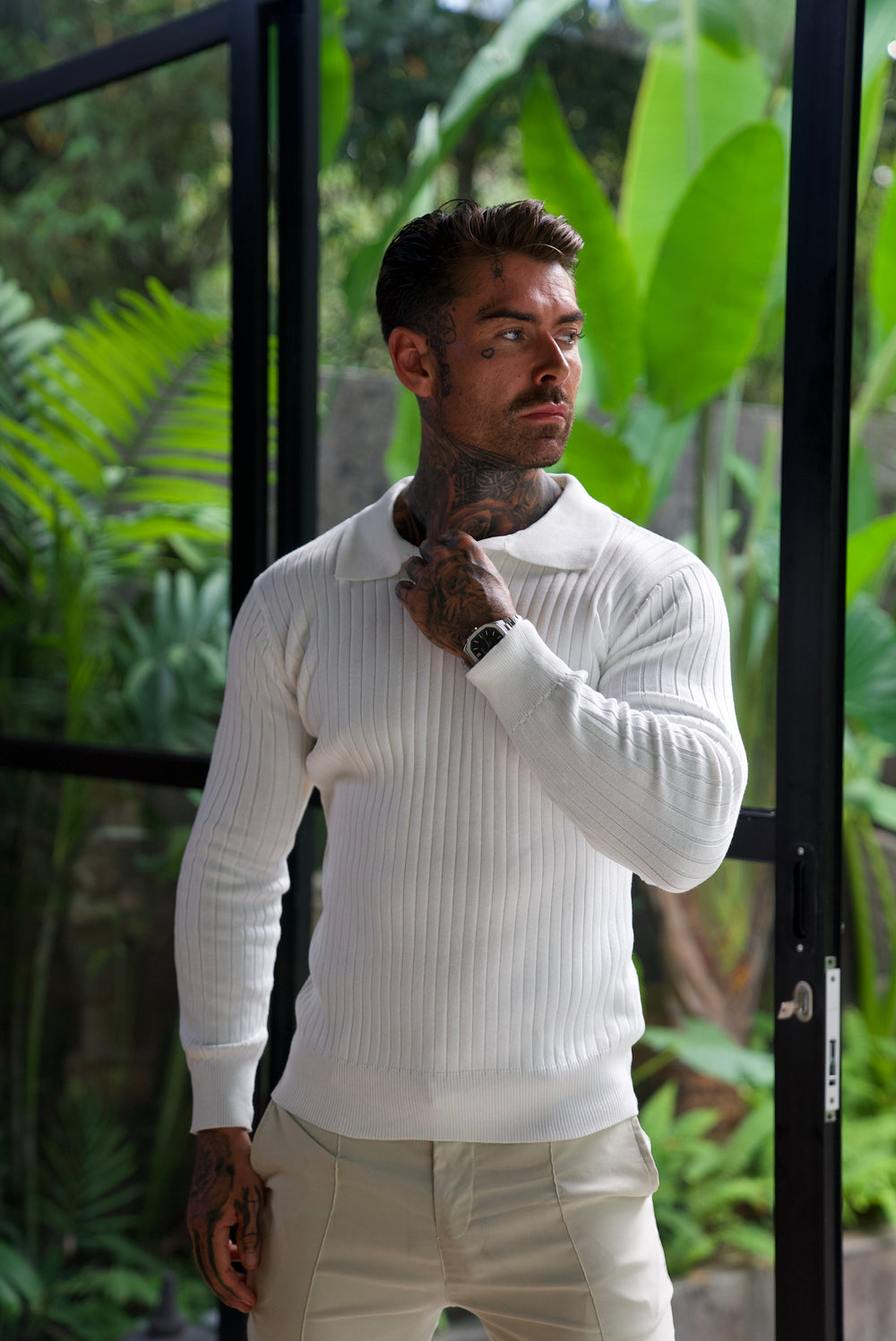 Sogno: Pull En Tricot à Coupe Musclée