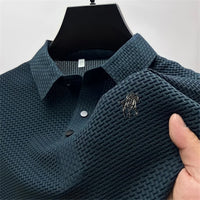 Prestigio: Polo Texturé à Coupe Étroite